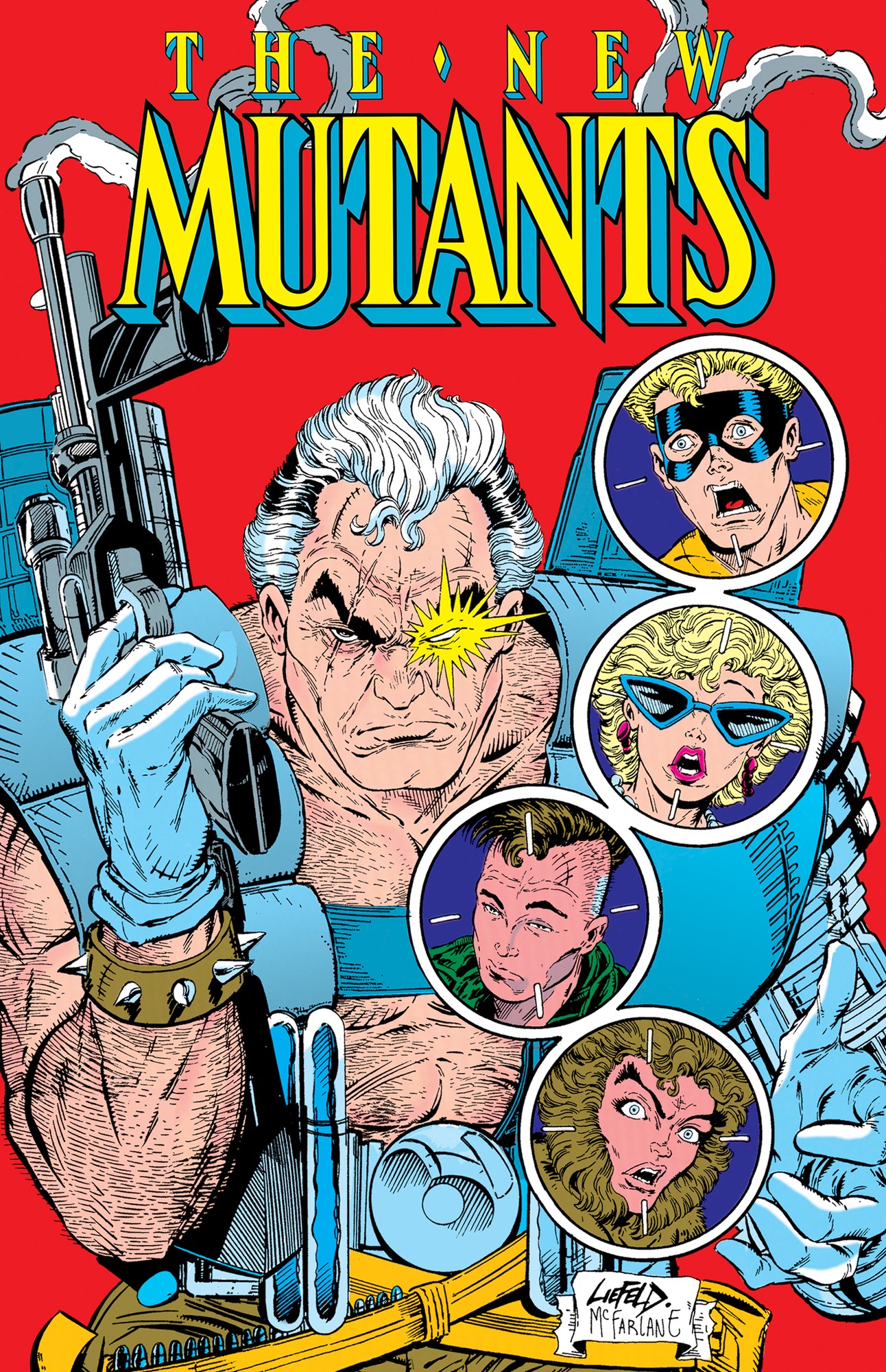 Cover of New Mutants Omnibus Vol. 4 Rob Liefeld Cable Cover