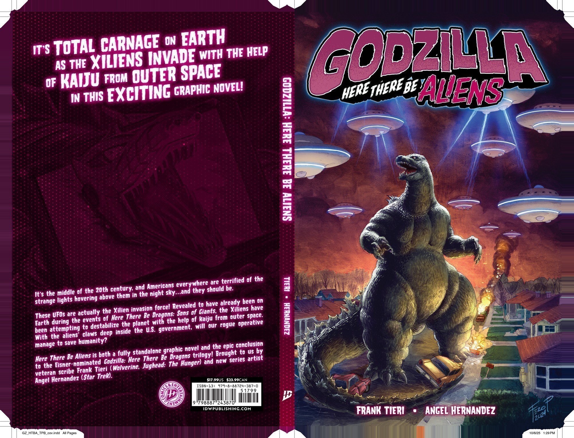 Cover of Godzilla: Here There Be Aliens