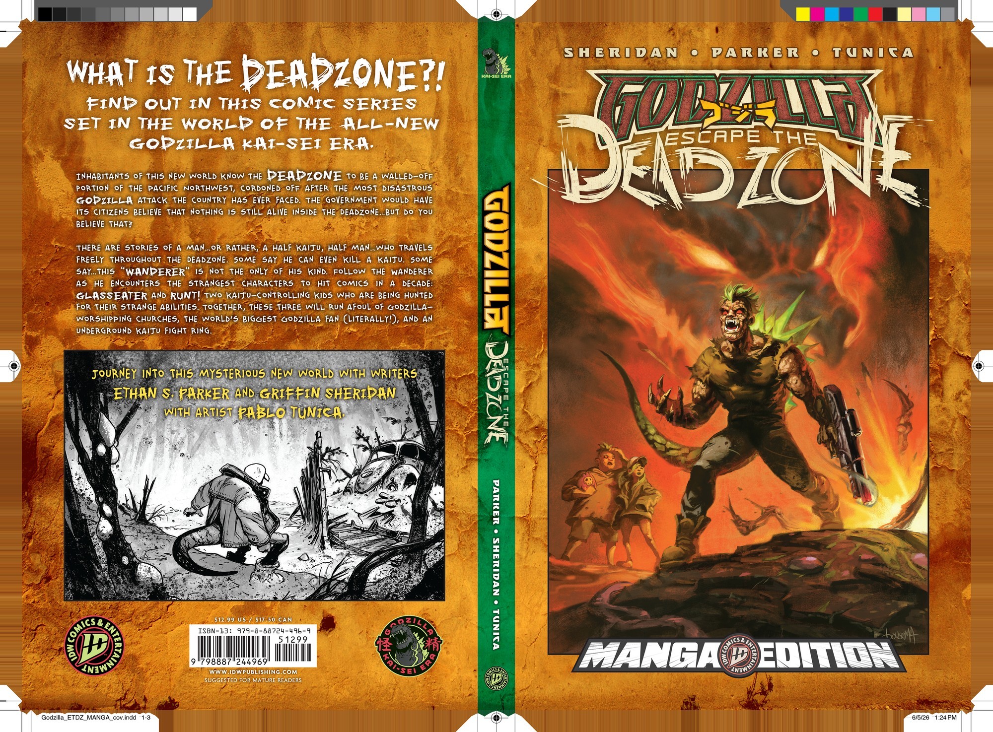 Cover of Godzilla: Escape the Deadzone [Kai-Sei Era]--Manga Style Edition
