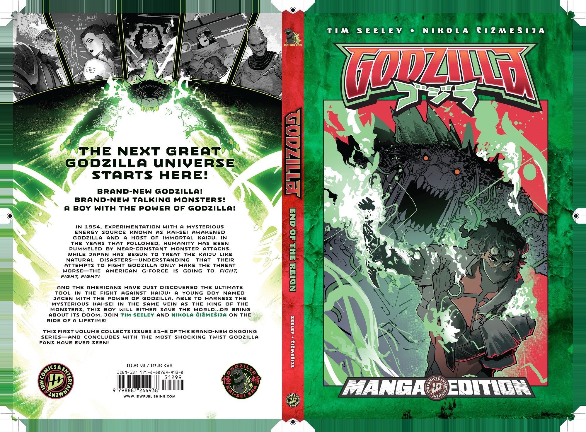 Cover of Godzilla [Kai-Sei Era]: End of the Reign--Manga Style Edition