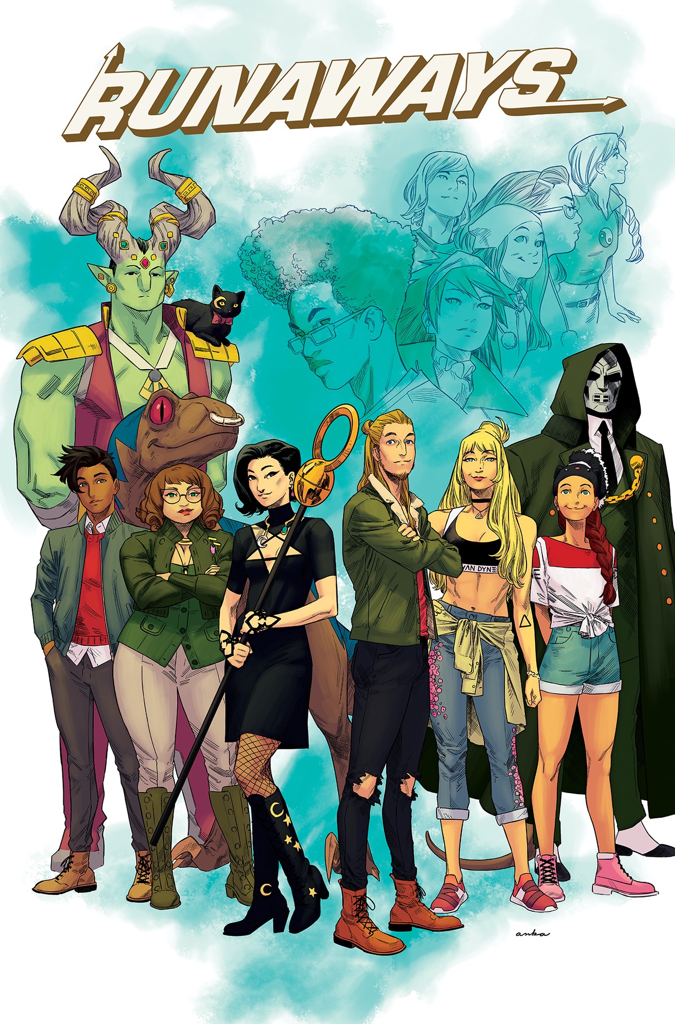 Cover of Runaways By Rainbow Rowell Omnibus Kris Anka Cover