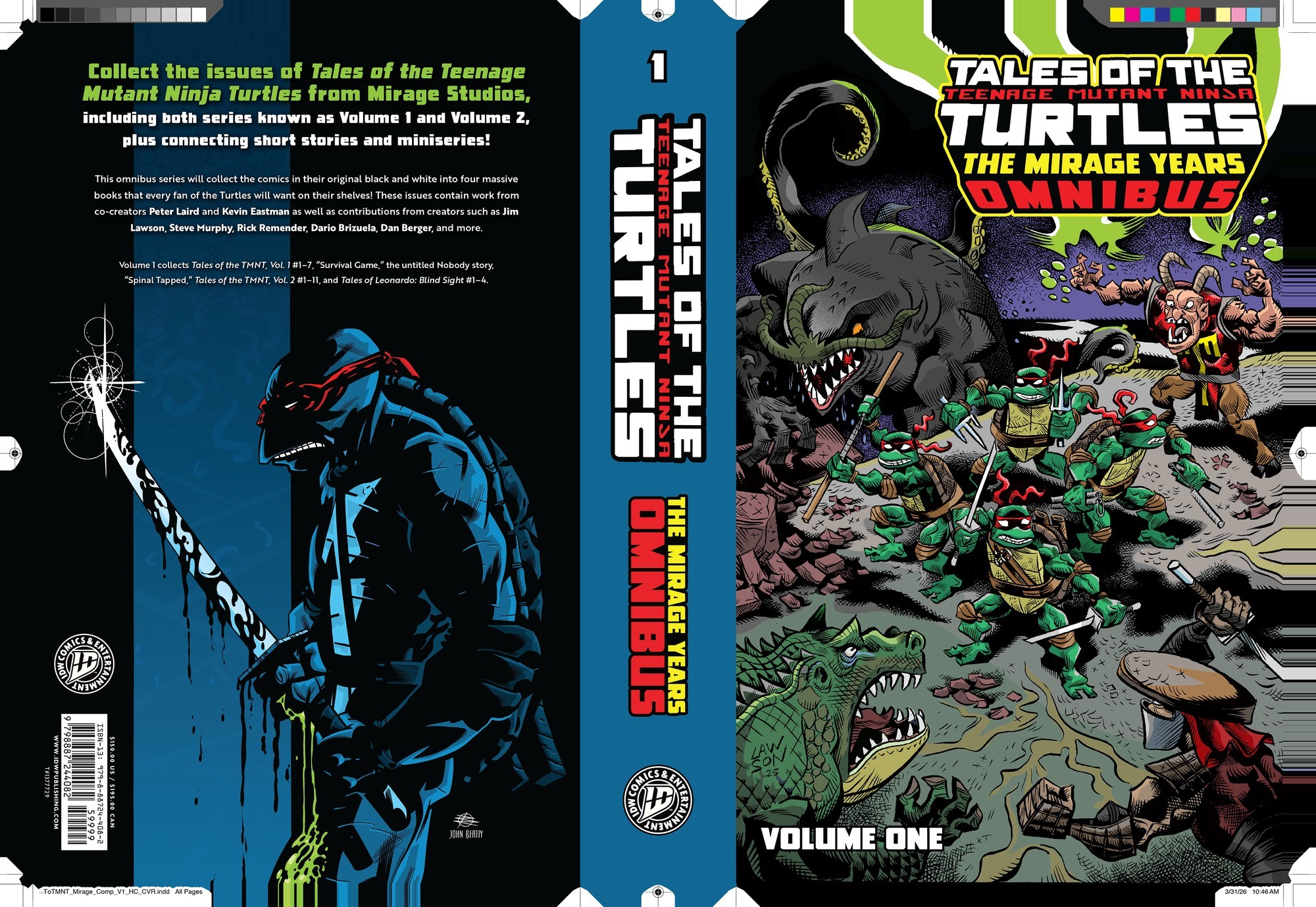 Cover of Tales of the Teenage Mutant Ninja Turtles: The Mirage Years Omnibus, Vol. 1
