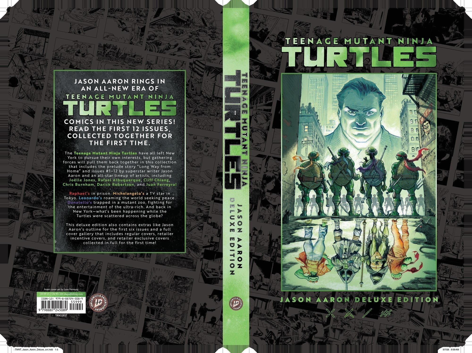 Cover of Teenage Mutant Ninja Turtles by Jason Aaron Deluxe Edition