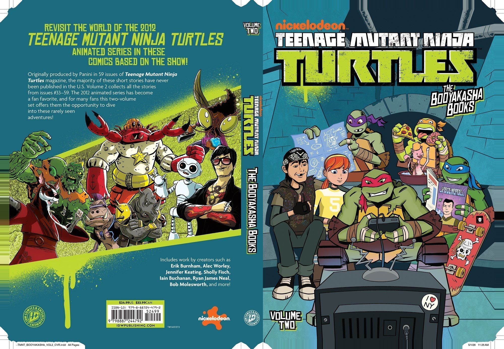 Cover of Teenage Mutant Ninja Turtles: The Booyakasha Books, Vol. 2