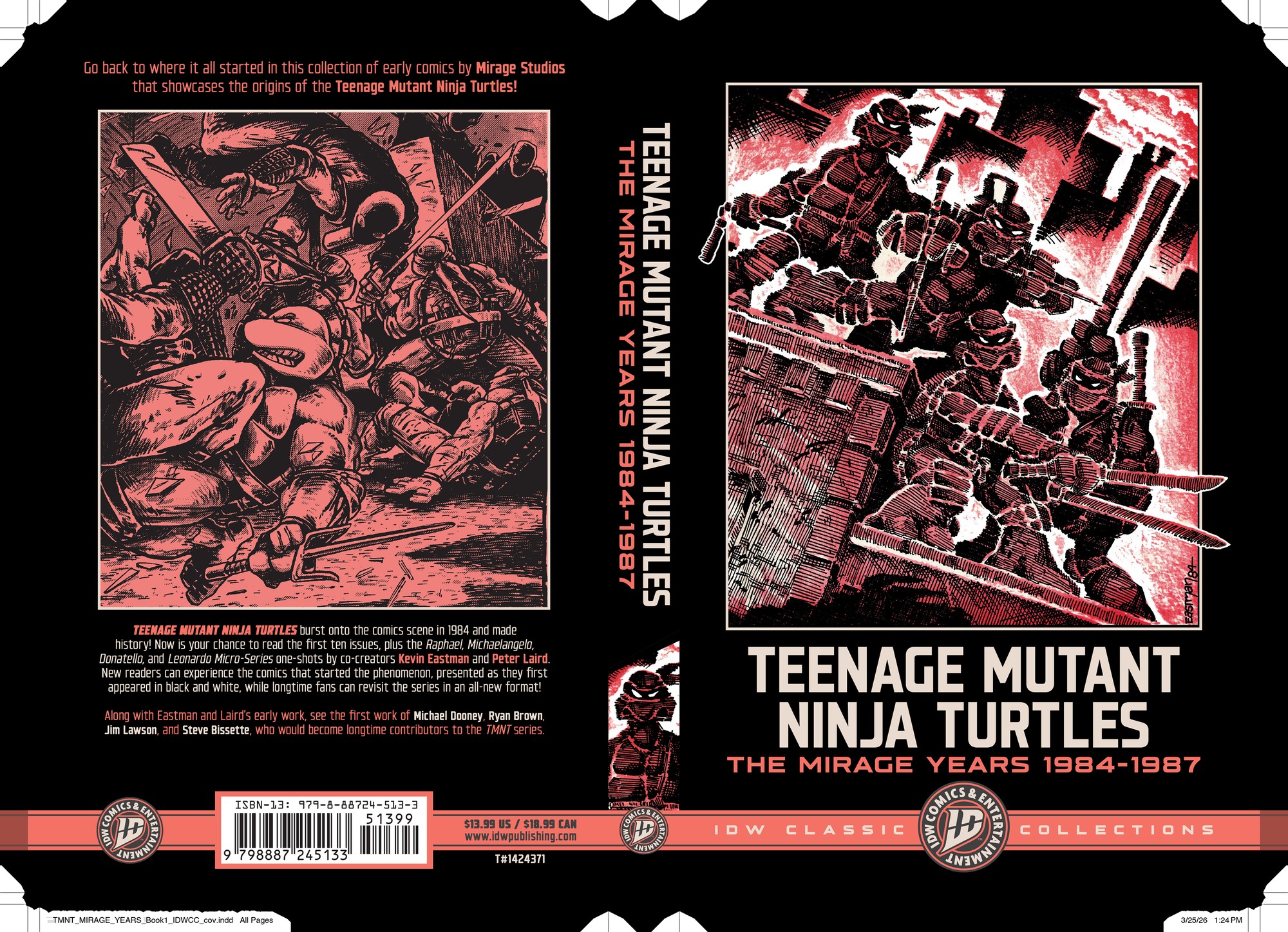 Cover of Teenage Mutant Ninja Turtles: The Mirage Years 1984-1987--IDW Classic Collections